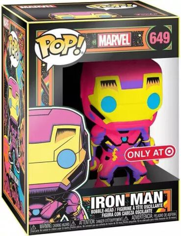 Figurine Funko Pop! - N°649 - Iron Man - Black Light
